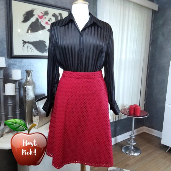 TALBOTS Dresses & Skirts - 🍎HP🍎TALBOTS PLUS SIZE EYELET SKIRT SZ 20